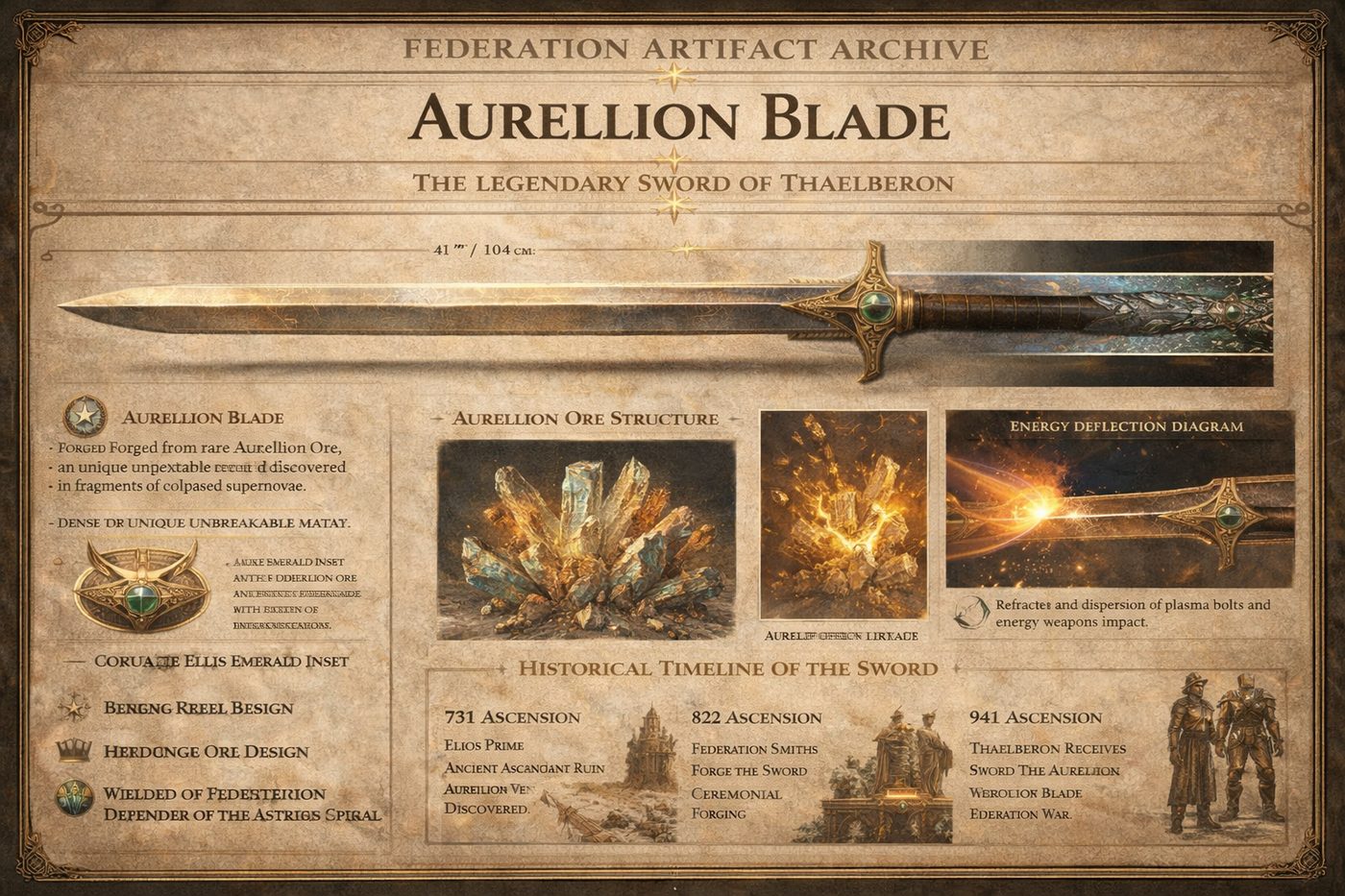 The Aurellion Blade, legendary sword of Thaelberon