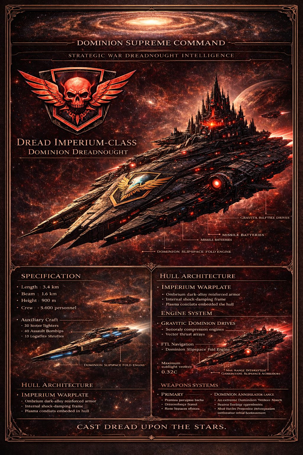 Dread Imperium-class Dominion dreadnought